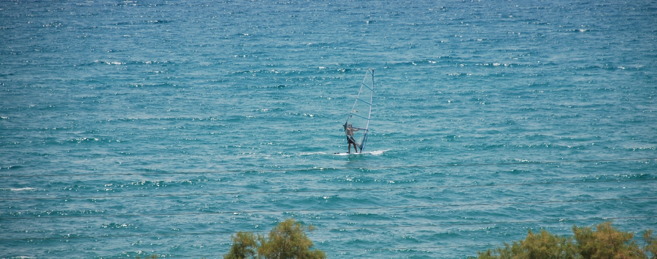 Windsurfing in Thassos
